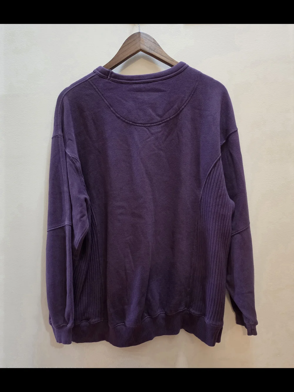 Aerie Womens XS Oversized Purple Crewneck Sweatshirt NEW - Picture 2 of 4